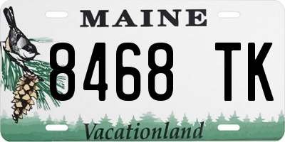 ME license plate 8468TK
