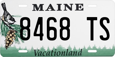 ME license plate 8468TS