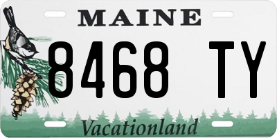 ME license plate 8468TY