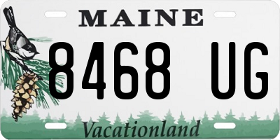 ME license plate 8468UG