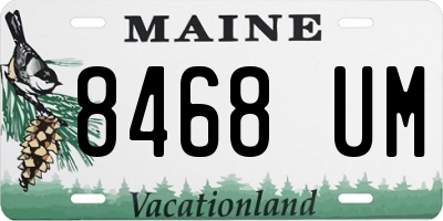 ME license plate 8468UM