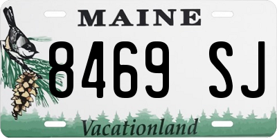 ME license plate 8469SJ