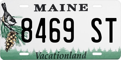 ME license plate 8469ST