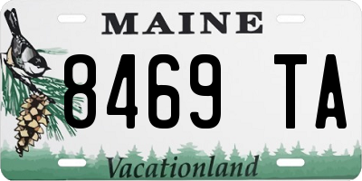ME license plate 8469TA