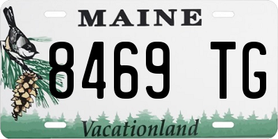 ME license plate 8469TG