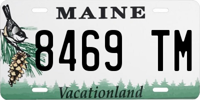 ME license plate 8469TM