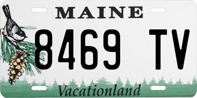 ME license plate 8469TV