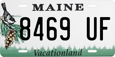 ME license plate 8469UF