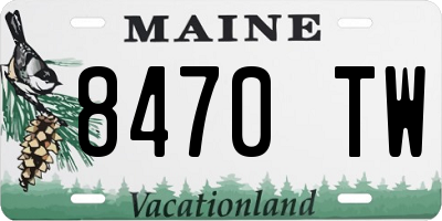 ME license plate 8470TW