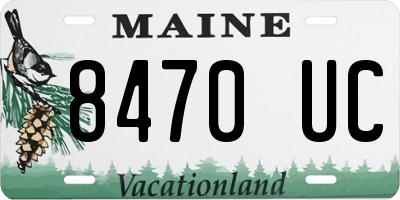 ME license plate 8470UC