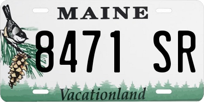ME license plate 8471SR