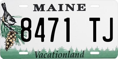 ME license plate 8471TJ