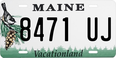 ME license plate 8471UJ