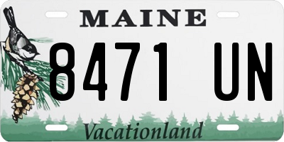 ME license plate 8471UN
