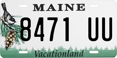 ME license plate 8471UU