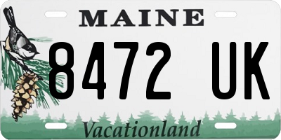 ME license plate 8472UK