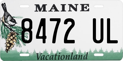 ME license plate 8472UL