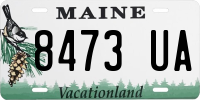 ME license plate 8473UA