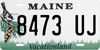 ME license plate 8473UJ