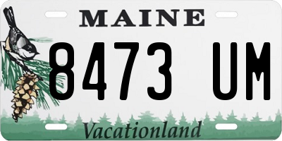 ME license plate 8473UM