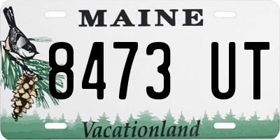 ME license plate 8473UT