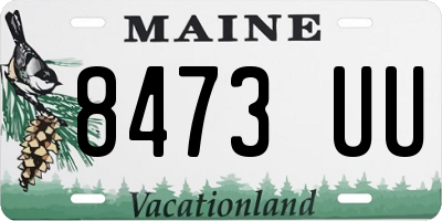 ME license plate 8473UU