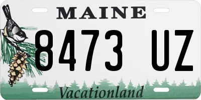 ME license plate 8473UZ