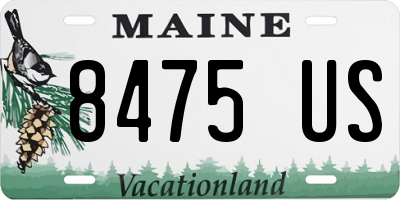ME license plate 8475US