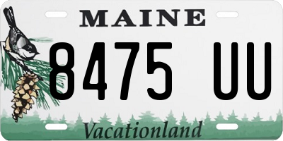 ME license plate 8475UU