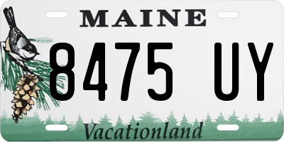 ME license plate 8475UY