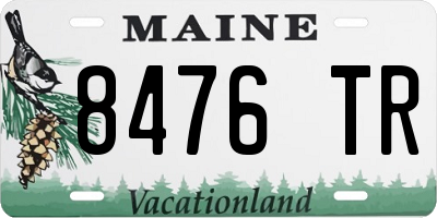 ME license plate 8476TR