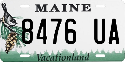 ME license plate 8476UA