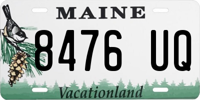 ME license plate 8476UQ