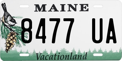 ME license plate 8477UA
