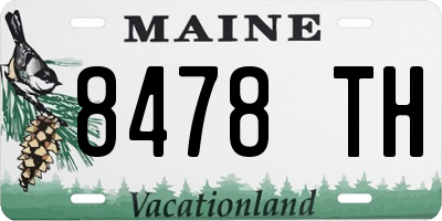 ME license plate 8478TH