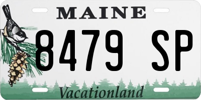 ME license plate 8479SP