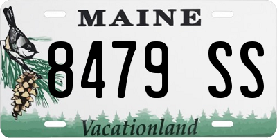 ME license plate 8479SS