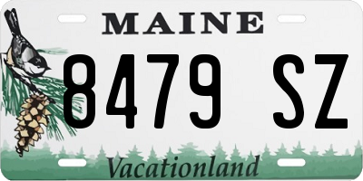 ME license plate 8479SZ