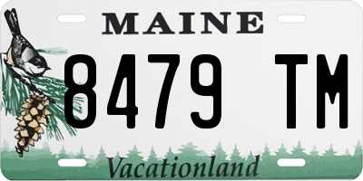 ME license plate 8479TM
