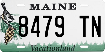 ME license plate 8479TN