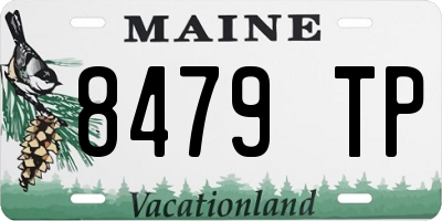 ME license plate 8479TP