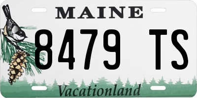 ME license plate 8479TS