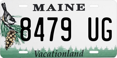 ME license plate 8479UG