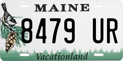 ME license plate 8479UR