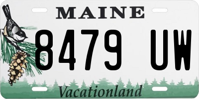 ME license plate 8479UW