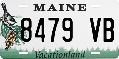 ME license plate 8479VB