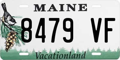 ME license plate 8479VF