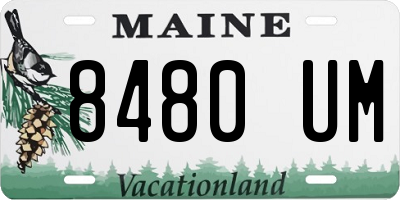 ME license plate 8480UM