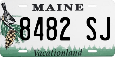 ME license plate 8482SJ
