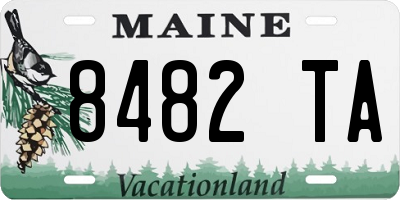 ME license plate 8482TA